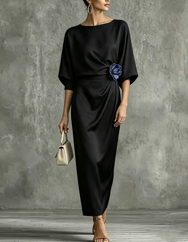 Athena Satin Evening Gown