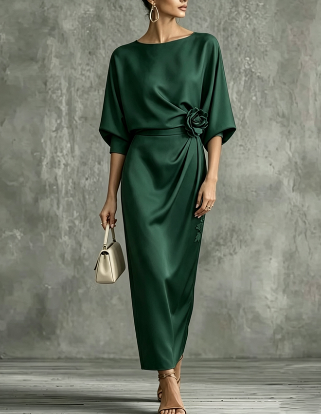 Athena Satin Evening Gown
