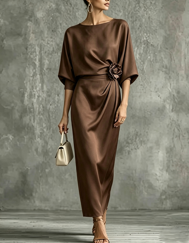 Athena Satin Evening Gown