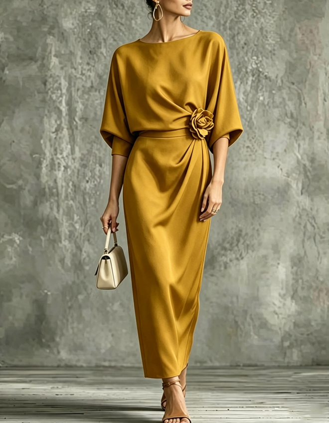 Athena Satin Evening Gown