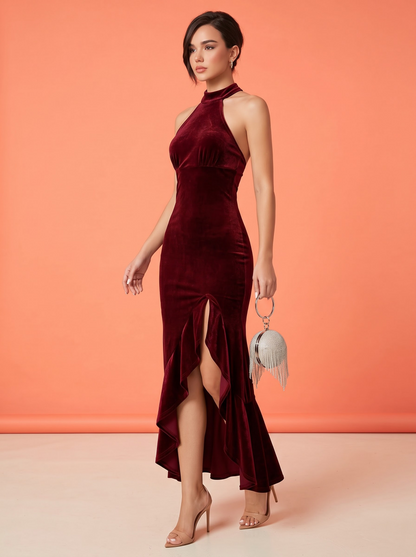 Velor Wine Halter